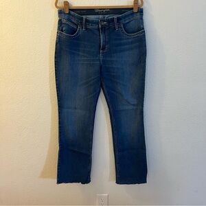 Wrangler Women's Q Baby Maternity Ankle Crop Straight Leg Jeans size 13 EUC
